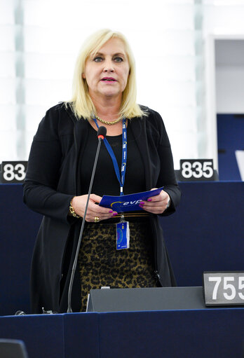 Fotografija 3: Plenary session- Discharge 2017: EU general budget - European Council and Council