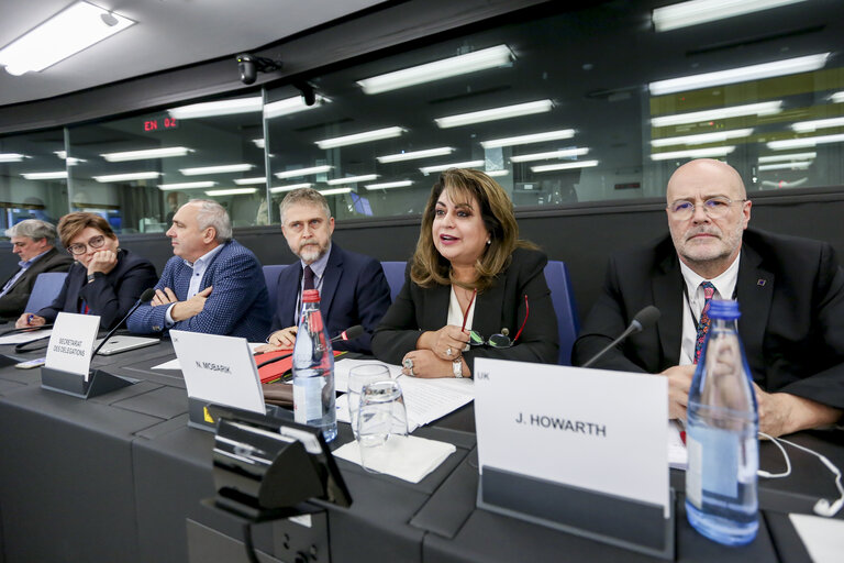 Photo 13 : Meeting of the Delegation for Relations with the countries of South Asia - Exchange of views with the Ambassadors of Bangladesh, Bhutan, Maldives, Nepal, Pakistan and Sri Lanka, and with representatives of the EEAS, on current relations between EU and their respective countries