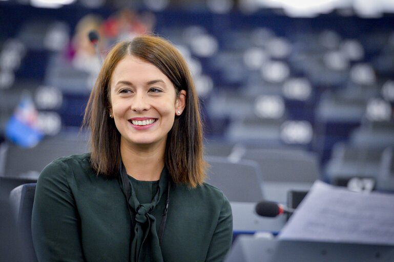 Katalin CSEH in the EP in Strasbourg