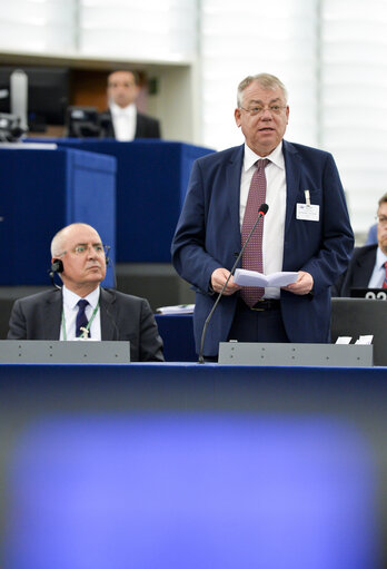 Foto 8: Plenary session - Presentation of the European Court of Auditor's Annual Report 2018.