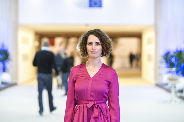 Photo 2: Luisa PORRITT in the EP in Brussels