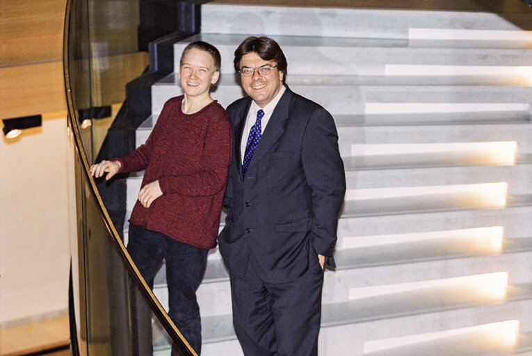 Fotó 12: MEPs Ilka SCHRODER and Wilfried TELKAMPER at the European Parliament in Strasbourg