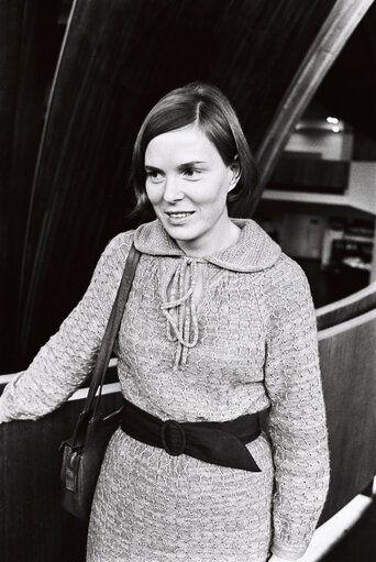 Fotografija 5: The MEP Hanja R.H. MAIJ-WEGGEN in the European Parliament of Strasbourg in November 1979