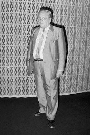 Kurt WAWRZIK in the front of the hemicycle in Strasbourg