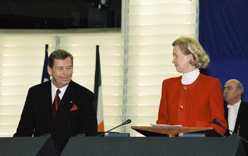 Foto 7: Visit of Vaclav HAVEL, President of the Czech Republic