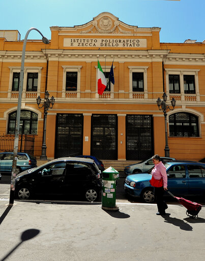 The headquarters of Zecca dello Stato in Rome