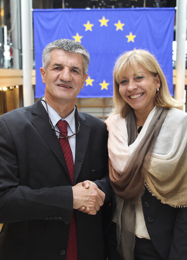 Photo 3 : MEP Anni PODIMATA meets with Jean LASALLE, French Deputy, in Strasbourg