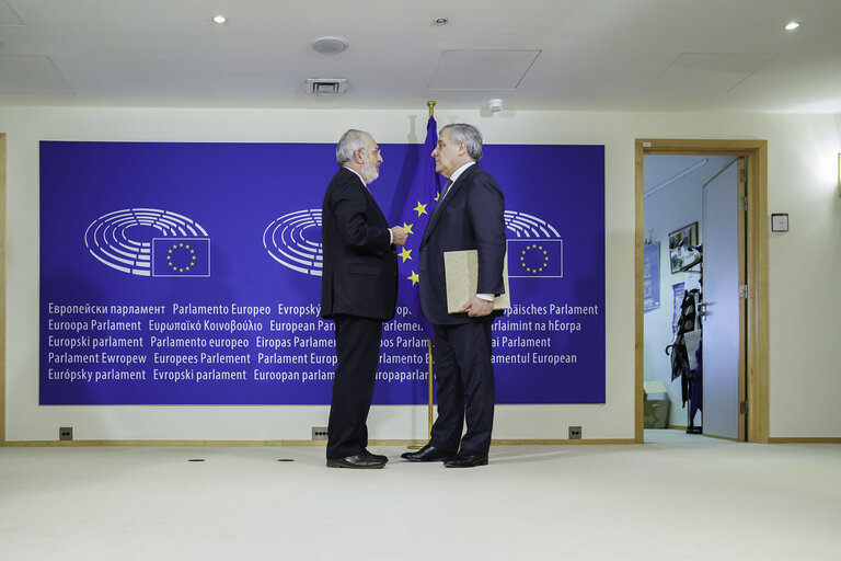 Foto 1: Antonio TAJANI,  EP President meets with Augustin DIAZ DE MERA GARCIA CONSUEGRA.