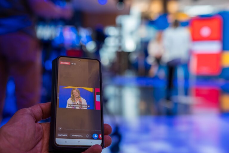 Facebook live discussion about the State of the EU debate with Roberta METSOLA, EP President