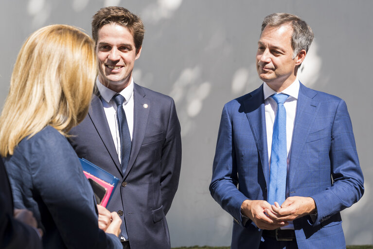 Suriet 9: European Parliament’s Bureau’s working lunch with Roberta METSOLA, EP President and Alexander DE CROO, Belgian Prime Minister