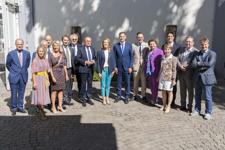 Suriet 7: European Parliament’s Bureau’s working lunch with Roberta METSOLA, EP President and Alexander DE CROO, Belgian Prime Minister