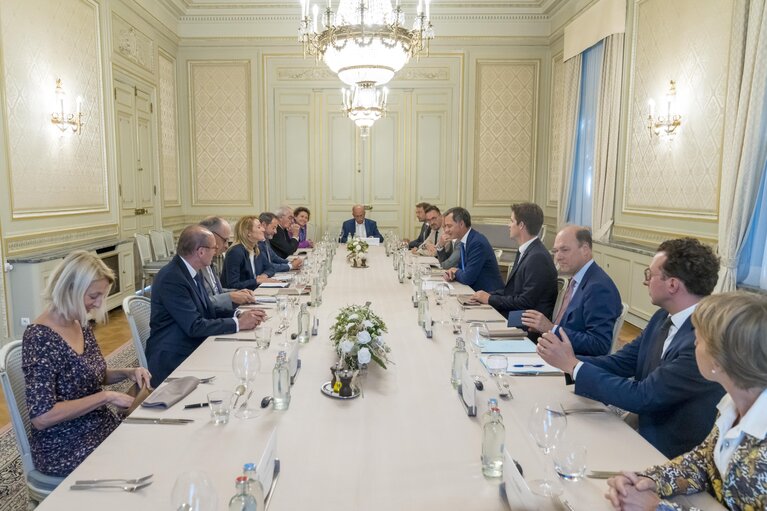 Suriet 3: European Parliament’s Bureau’s working lunch with Roberta METSOLA, EP President and Alexander DE CROO, Belgian Prime Minister