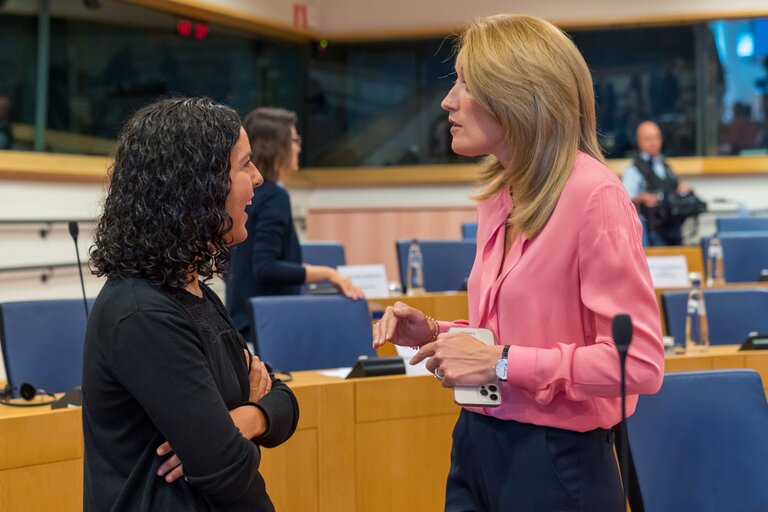 Fotografie 11: Meeting of the EP Conference of Presidents with the participation of Ursula von der LEYEN, EC President - Preparation of the State of the European Union debate