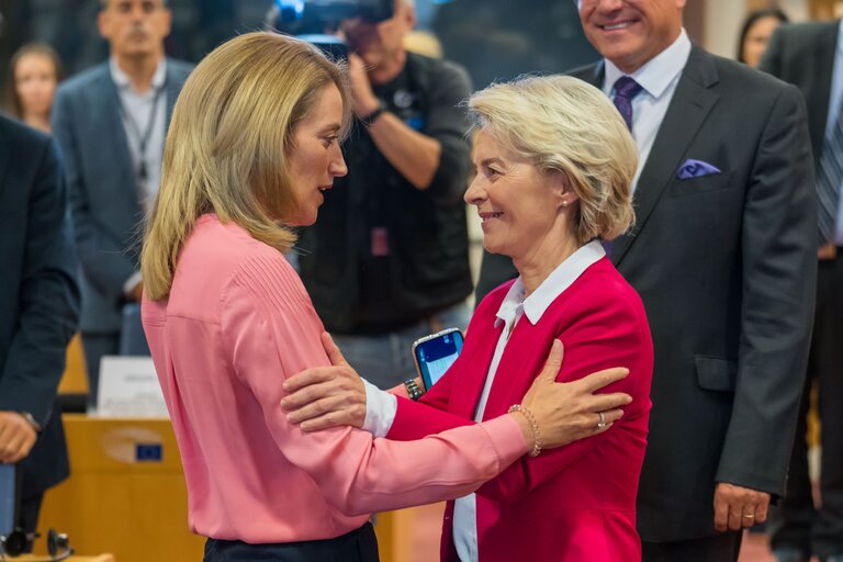 Fotografie 6: Meeting of the EP Conference of Presidents with the participation of Ursula von der LEYEN, EC President - Preparation of the State of the European Union debate