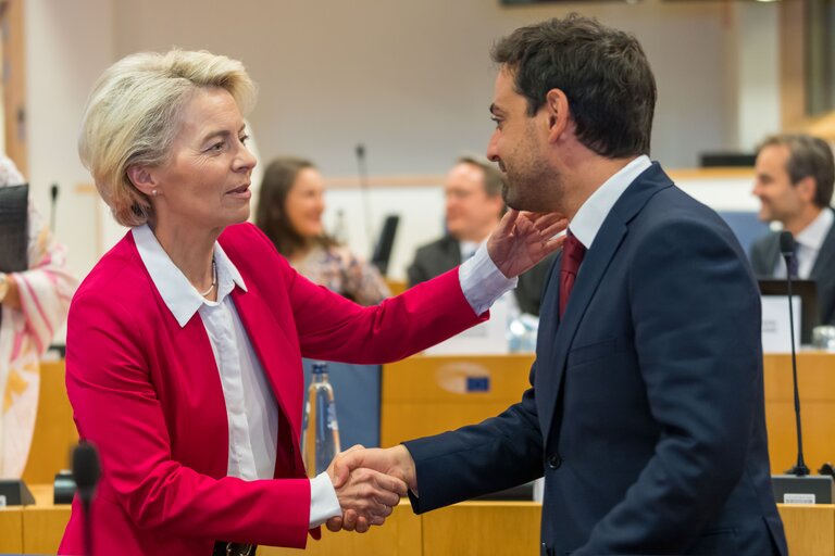 Fotografie 7: Meeting of the EP Conference of Presidents with the participation of Ursula von der LEYEN, EC President - Preparation of the State of the European Union debate