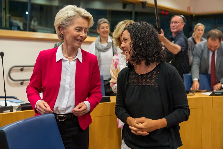 Fotografie 9: Meeting of the EP Conference of Presidents with the participation of Ursula von der LEYEN, EC President - Preparation of the State of the European Union debate