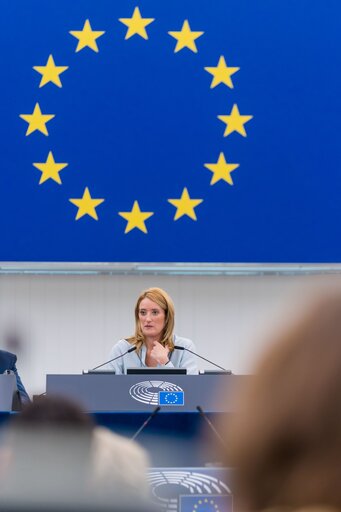 Fotografi 7: EP Plenary session.-  This is Europe- Debate with Sanna MARIN, Prime Minister of Finland