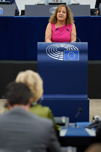 Foto 8: EP Plenary session -  This is Europe- Debate with Sanna MARIN, Prime Minister of Finland