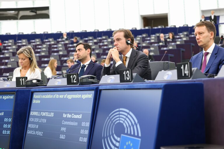 Φωτογραφία 30: EP Plenary session - Key debate: Russia’s escalation of its war of aggression against Ukraine