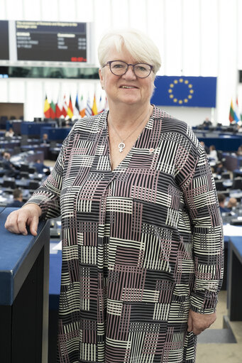 Carina Ohlsson in the EP in Strasbourg