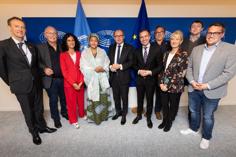 First Vice-President of the EP Othmar Karas meets with Deputy Secretary-General of the United Nations, Amina J. Mohammed.
