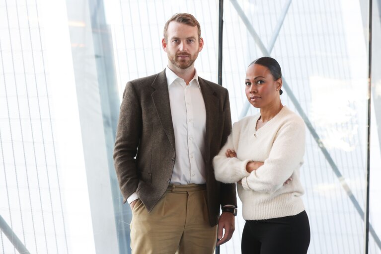 Billede 1: Alice KUHNKE and DALUNDE Jakop G. in the EP in Brussels