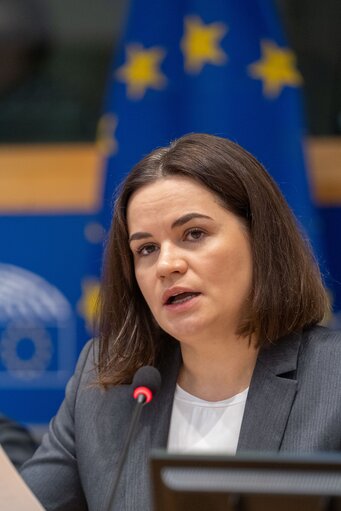 AFET Committee - Exchange of views with Sviatlana TSIKHANOUSKAYA, leader of democratic forces of Belarus and Sakharov Prize laureate 2020