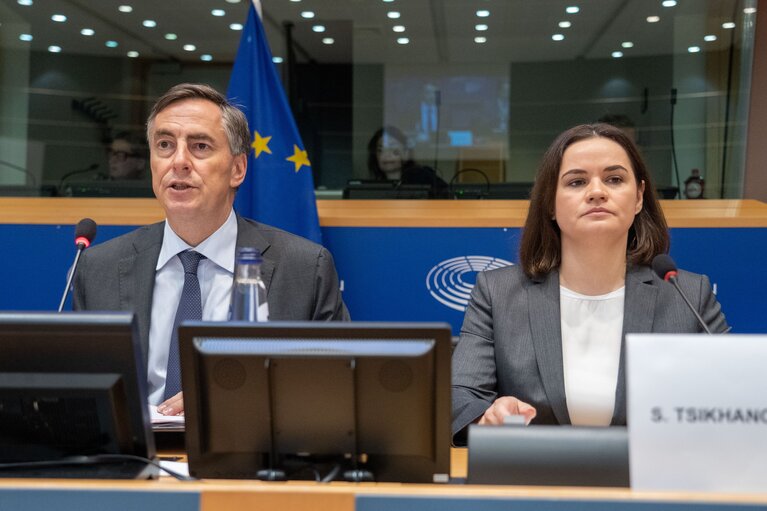 AFET Committee - Exchange of views with Sviatlana TSIKHANOUSKAYA, leader of democratic forces of Belarus and Sakharov Prize laureate 2020
