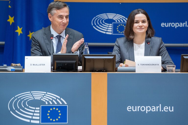 AFET Committee - Exchange of views with Sviatlana TSIKHANOUSKAYA, leader of democratic forces of Belarus and Sakharov Prize laureate 2020