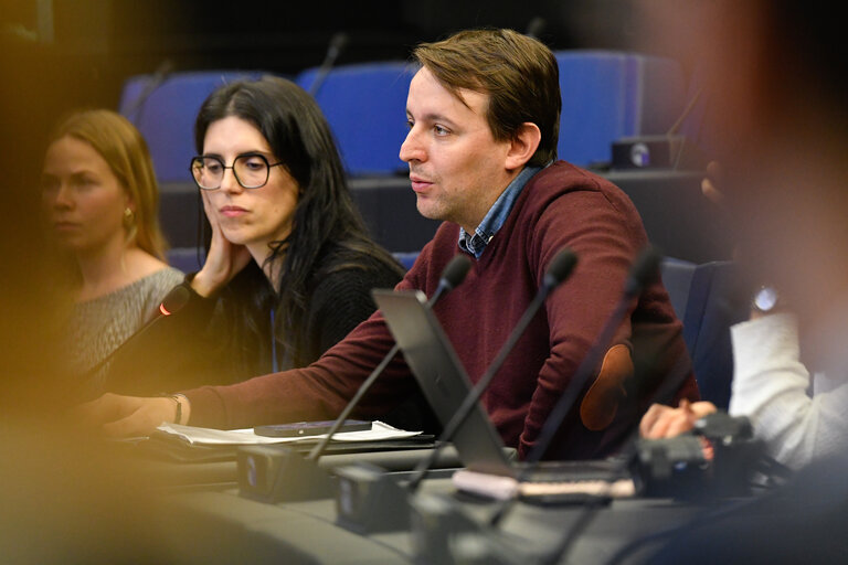 Fotagrafa 11: Meeting between ENVI MEPs, delegates of the EP delegation to COP27, and climate activist Elizabeth WATHUTI.