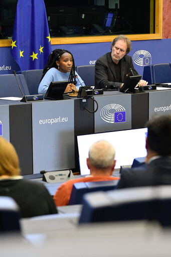 Fotagrafa 9: Meeting between ENVI MEPs, delegates of the EP delegation to COP27, and climate activist Elizabeth WATHUTI.