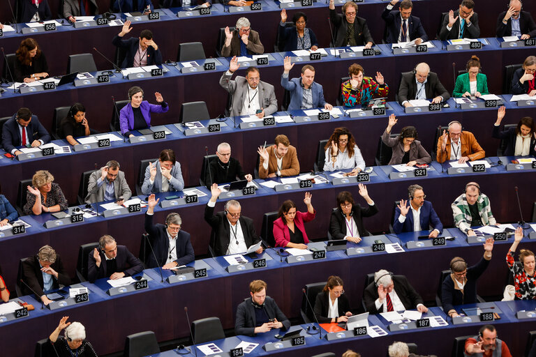 Fotografi 9: EP Plenary session - Voting session