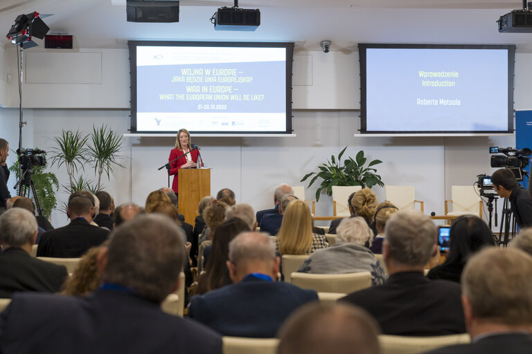 Conference ‘War in Europe - What the EU will be Like’- Speech by Roberta METSOLA, EP President