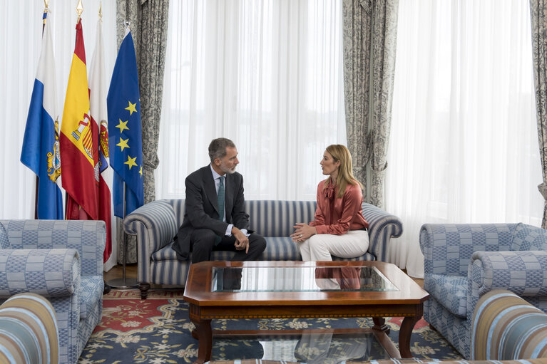 Fotografi 7: Global Youth Leadership Forum - “Europa, un futuro de esperanza” - Bilateral meeting with Felipe VI, King of Spain