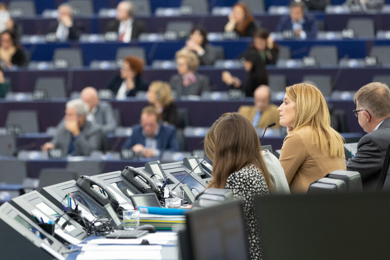 Fotografia 7: EP Plenary session - Resumption of session and order of business