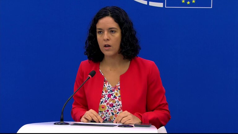 Press conference by Manon AUBRY (The Left, FR) and Martin SCHIRDEWAN (The Left, DE), The Left Group Leaders - The Left press briefing