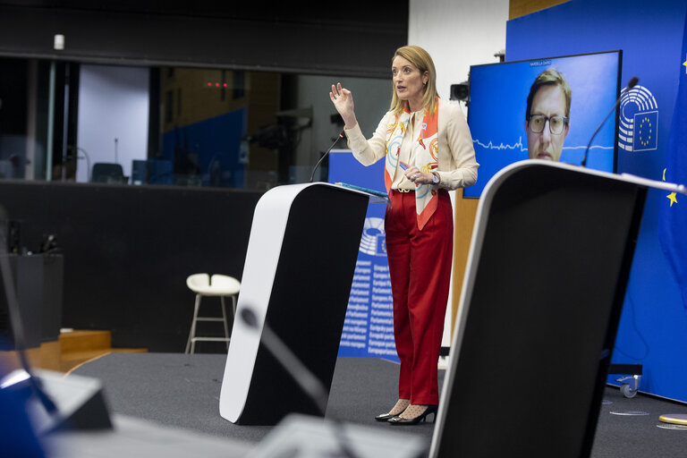 Press conference - Roberta METSOLA, EP President on Generators of Hope campaign