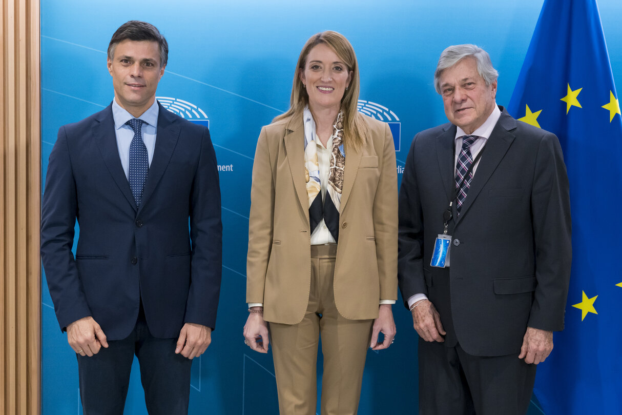 Roberta METSOLA, EP President meets with Leopoldo LOPEZ, Venezuela Opposition Leader