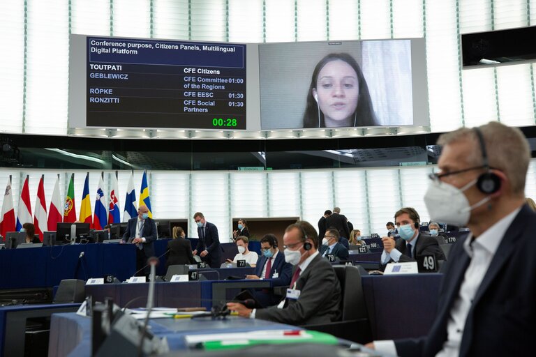 Photo 31: Conference on the Future of Europe (CoFoE) - Inaugural Plenary.