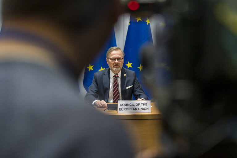 Fotografija 14: European Council - Signing ceremony of the European Declaration on digital rights and principles for the digital decade and the EU Legislative Priorities for 2023 and 2024 - Joint Declaration of the European Parliament, the Council of the European Union and the European Commission..