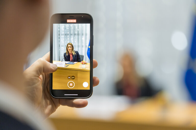 Fotografija 12: European Council - Signing ceremony of the European Declaration on digital rights and principles for the digital decade and the EU Legislative Priorities for 2023 and 2024 - Joint Declaration of the European Parliament, the Council of the European Union and the European Commission..