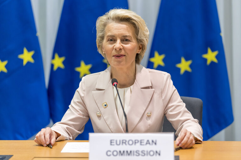 Fotografija 10: European Council - Signing ceremony of the European Declaration on digital rights and principles for the digital decade and the EU Legislative Priorities for 2023 and 2024 - Joint Declaration of the European Parliament, the Council of the European Union and the European Commission..