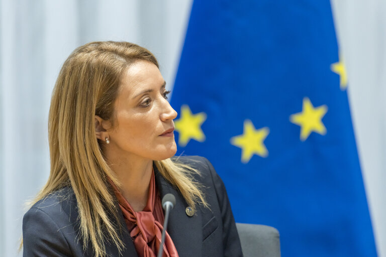 Fotografija 5: European Council - Signing ceremony of the European Declaration on digital rights and principles for the digital decade and the EU Legislative Priorities for 2023 and 2024 - Joint Declaration of the European Parliament, the Council of the European Union and the European Commission..