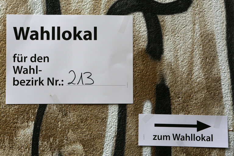 Nuotrauka 2: European Elections 2019. Polling stations, people voting, voting booth in Germany