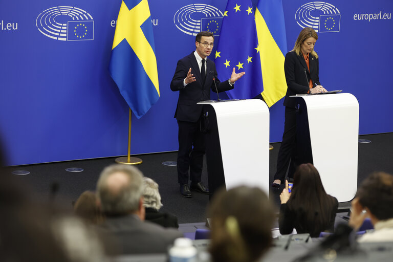 Foto 24: Press conference - Presentation of the programme of activities of the Swedish Presidency