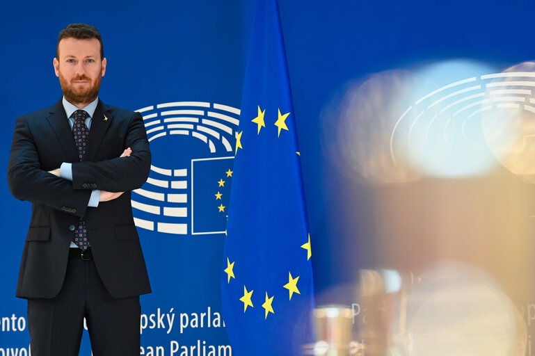 Photo 14: Matteo GAZZINI in the EP in Strasbourg