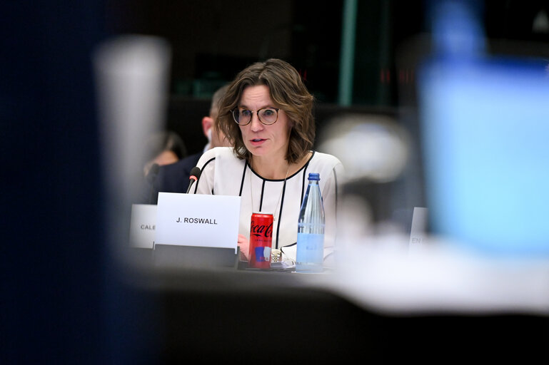 Photo 7: CCC meeting - Exchange of views with Jessika ROSWALL, Swedish Minister for EU Affairs