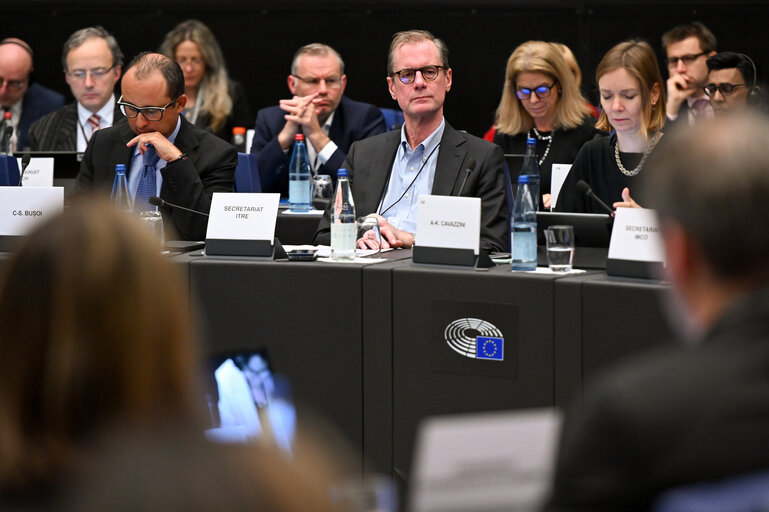 Photo 11: CCC meeting - Exchange of views with Jessika ROSWALL, Swedish Minister for EU Affairs
