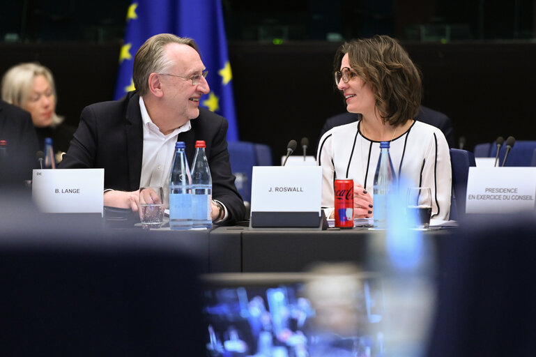 Photo 22: CCC meeting - Exchange of views with Jessika ROSWALL, Swedish Minister for EU Affairs