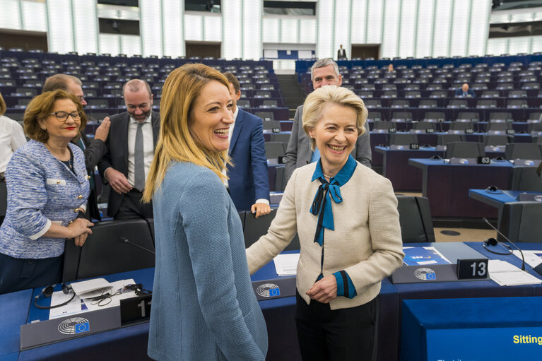 Fotografija 24: EP Plenary session.- Conclusions of the European Council meeting of 15 December 2022